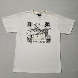 Vintage Del Sol 1999 Fierce Dragon Graphic Print Heavyweight Tshirt sz M